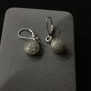 Sterling Silver Diamond Earrings